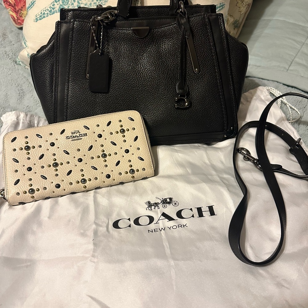 Coach bag with wallet